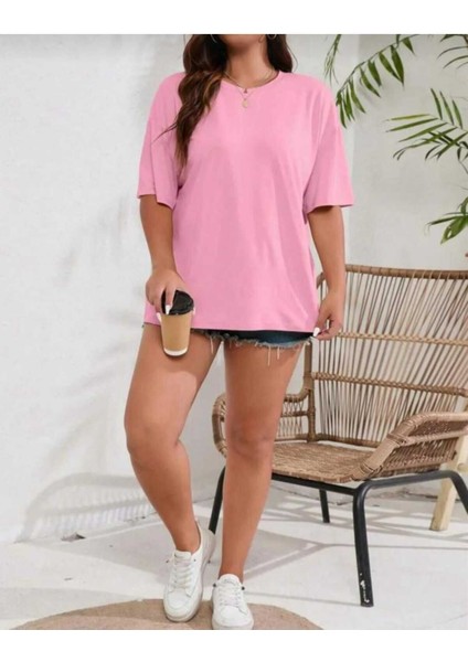 Malkoçbey Baskısız Oversize Unisex Basic T-Shirt