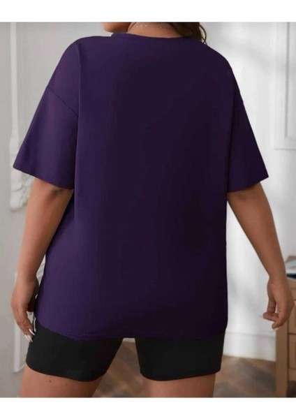 Malkoçbey Kalp Baskılı Oversize Unisex Basic T-Shirt fiyatları