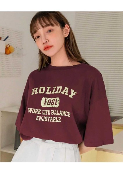 Malkoçbey Los Angeles Baskılı Oversize Unisex Basic T-Shirt