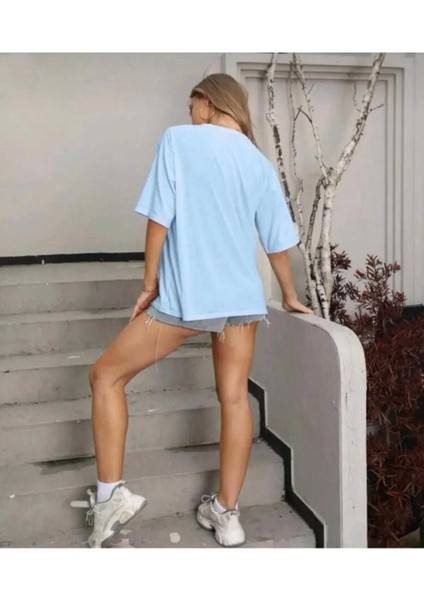 Malkoçbey Cep Detay Baskılı Oversize Unisex Basic T-Shirt fiyatları