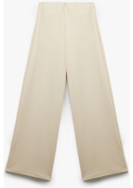 Normal Bel Regular Fit Uzun Geniş Paça Palazzo Pantolon modelleri