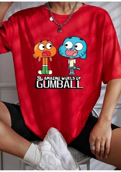 Aya Tırmanan Astronot Baskılı Oversize Basic O Yaka Unisex T-Shirt