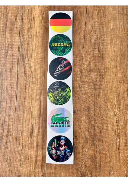 Oto Ön Cam Logosu Hologramlı Yan Kapı, Yan Cam Stickerı Logo Model1