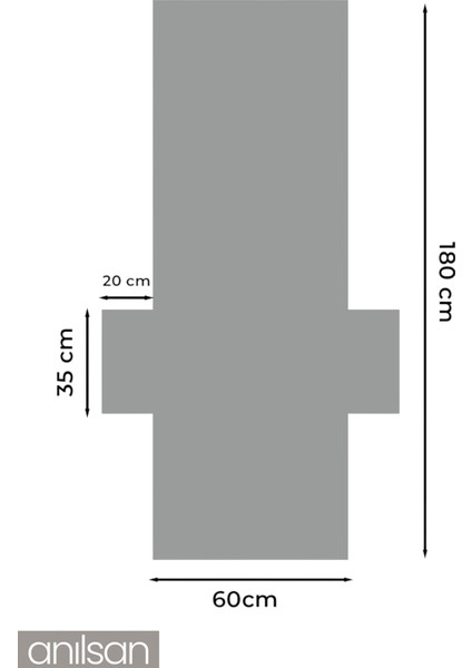 %100 Pamuk Şezlong Havlusu Antrasit 60X180 cm - Hızlı Kuruyan Plaj ve Havuz Havlusu modelleri