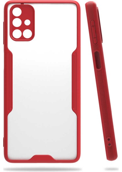 Galaxy M31S Kılıf Kflg Parfe Kapak-Kırmızı