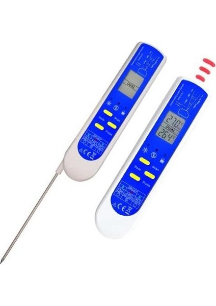 Amt 206 Lazerli ve Daldırma Problu Gıda Termometresi