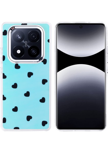 Xiaomi Redmi Note 14 Pro Plus Kılıf Airbag Tasarımlı Prl Hadra Kapak - Kalp