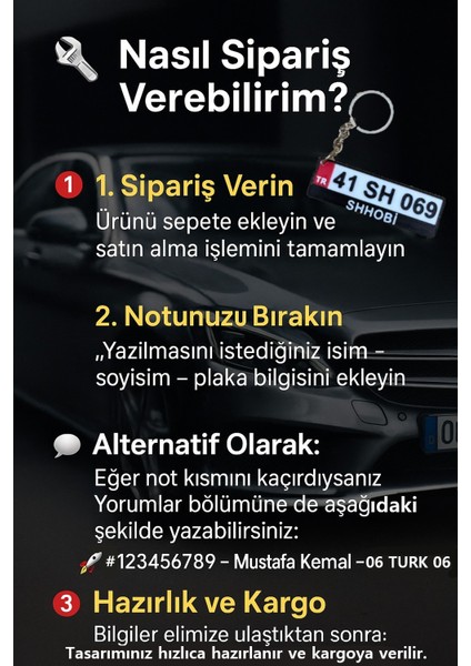 Kişiye Özel Isimli Araba Plakalık Anahtarlık - Hediyelik Kişiye Özel Tasarım modelleri