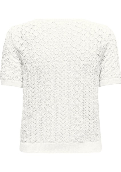 Onlsaga Pamuklu Regular Fit Bisiklet Yaka Örme Bluz Bayan Bluz 15339662