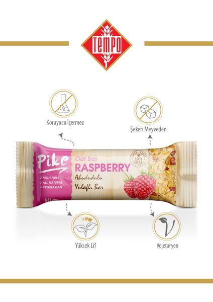 Ahududulu Yulaflı Bar 40 G x 12 Adet modelleri