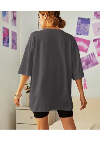 Malkoçbey Korsan Ayı Baskılı Oversize Unisex Basic T-Şihirt fiyatları