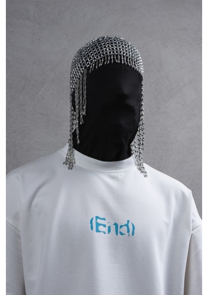Oversize “end” Baskılı Beyaz Tişört fiyatları