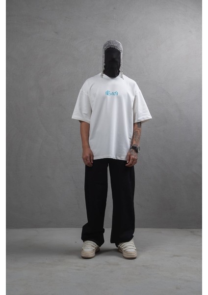 Oversize “end” Baskılı Beyaz Tişört modelleri