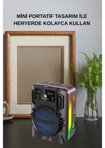 Taşınabilir Bluetooth Hoparlör – Rgb Işıklı, Extra Bass, Radyolu, Usb+Sd Girişli, Kablosuz Speaker fırsatları