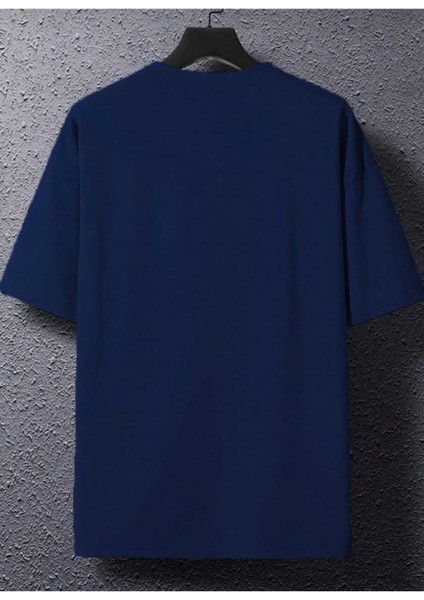 Gazete Baskılı Oversize Unisex O Yaka Basic T-Shirt fiyatları