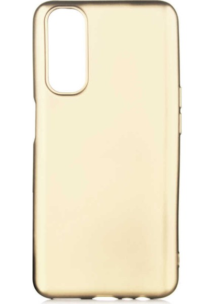 Realme 7 Kılıf Kflg Premier Silikon Kapak-Gold
