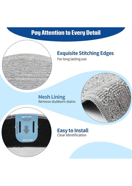 Combo I5/ı5+/j5/j5+ Için Yedek Paspas Pedleri, 6 Mikrofiber Paspas Pedi + 6 Fitil, Yıkanabilir ve Tekrar Kullanılabilir (Yurt Dışından) fırsatları