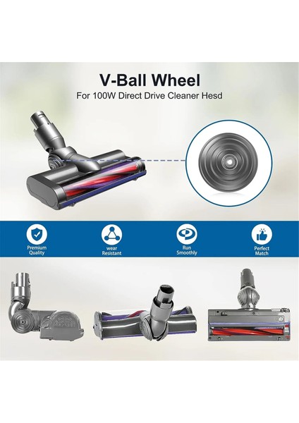 V10 V11 V15 Elektrikli Süpürge Için V-Bilyalı Tekerlekler 100W Doğrudan Tahrikli Kafa Tekerlek Yedek Aksesuarları Parçaları (Yurt Dışından) fırsatları