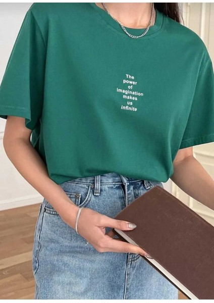Malkoçbey The Pover Baskılı Oversize Unisex Basic T-Shirt fiyatları