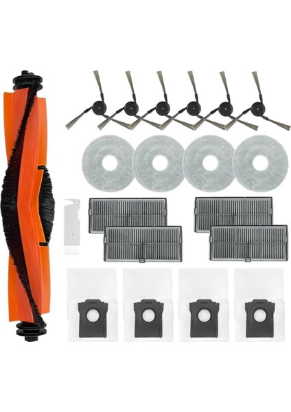 X40 Ultra / Complete Pro S30 Vakum Parçaları Ana Yan Fırça Hepa Filtre Toz Torbası (Yurt Dışından)