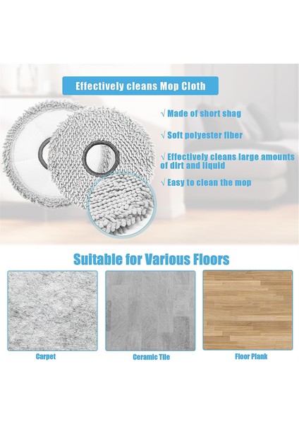 T30 Omni / Pro Robot Süpürge Aksesuarları Yan Fırça Hepa Filtre Paspas Bezleri (Yurt Dışından) indirimleri