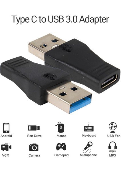 Type-C Dişi to USB Erkek Adaptör 🔄 USB 3.0 Hızlı Veri Transferi – OTG Dönüştürücü fırsatları