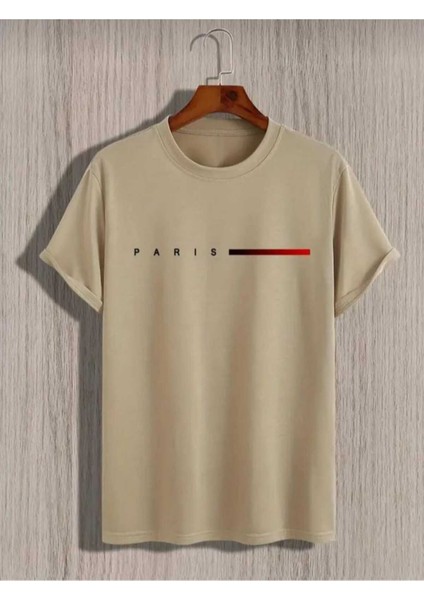 Malkoçbey Kısa Çizgi Paris Baskılı Oversize Unisex Basic T-Shirt fiyatları