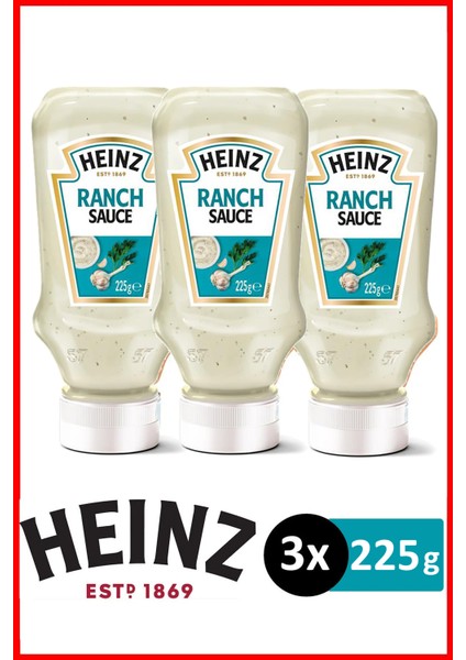Ranch Sos 225 gr x 3 Adet