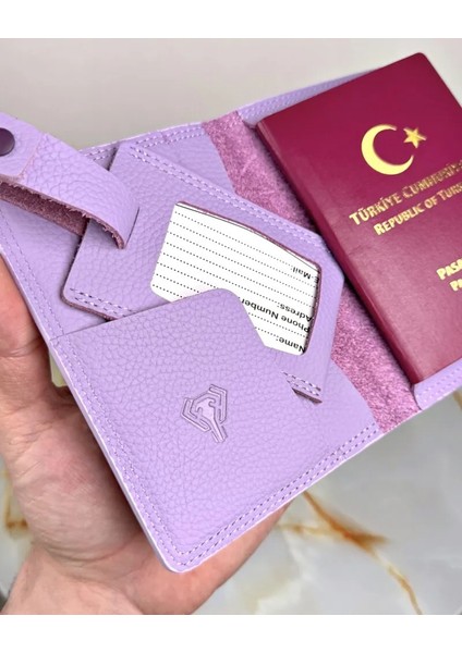 Hakiki Deri Pasaport Kılıfı ve Valiz Etiketi 2038 indirimleri