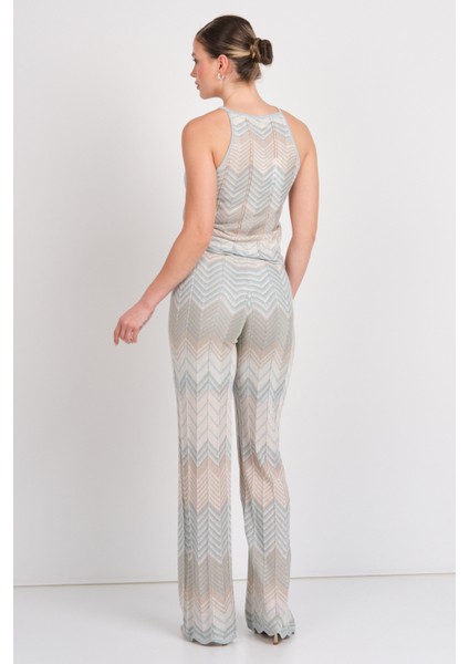 Kadın Onlalvıra Beli Lastikli Simli Örme Pantolon 15344393 Mavi fırsatları