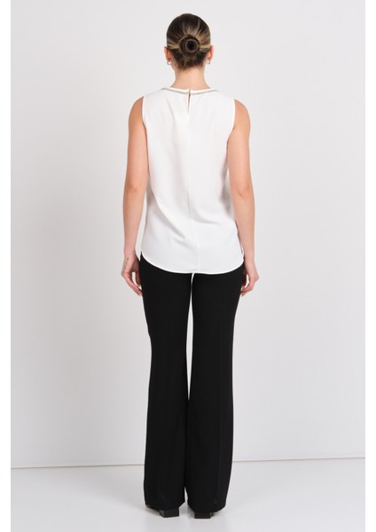 Moda Ilgi Kadın Yüksek Bel Ispanyol Paça Pantolon 4042 Siyah fırsatları