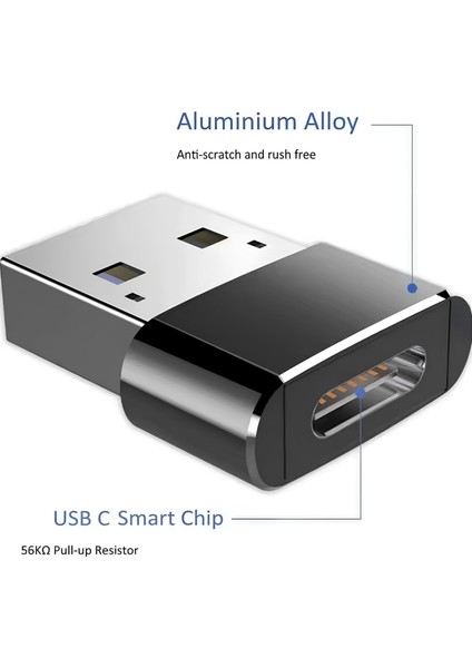 Type-C Dişi To USB Erkek Dönüştürücü 🔄 USB 2.0 Küçük Otg Adaptör – Telefon & Pc Uyumlu fiyatları