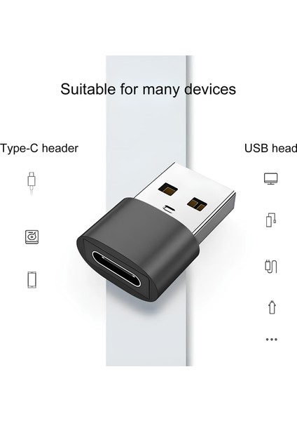 Type-C Dişi To USB Erkek Dönüştürücü 🔄 USB 2.0 Küçük Otg Adaptör – Telefon & Pc Uyumlu