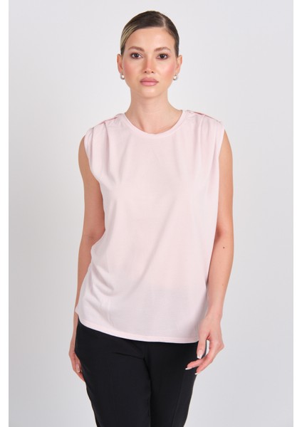 Kadın Onlfree Regular Fit kolsuz Bluz 15290313 Pudra fiyatları