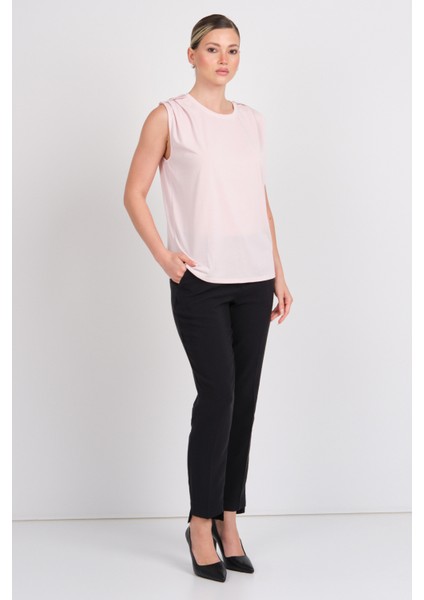 Kadın Onlfree Regular Fit kolsuz Bluz 15290313 Pudra modelleri