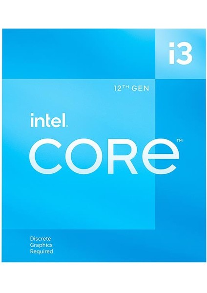 Core i3 12100F 3,3 GHz 12 MB Cache 1700 Pin İşlemci fiyatları
