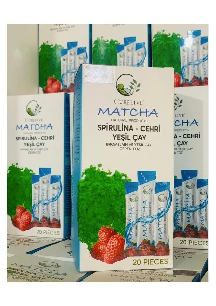 Matcha Çayı Çilek Aromalı