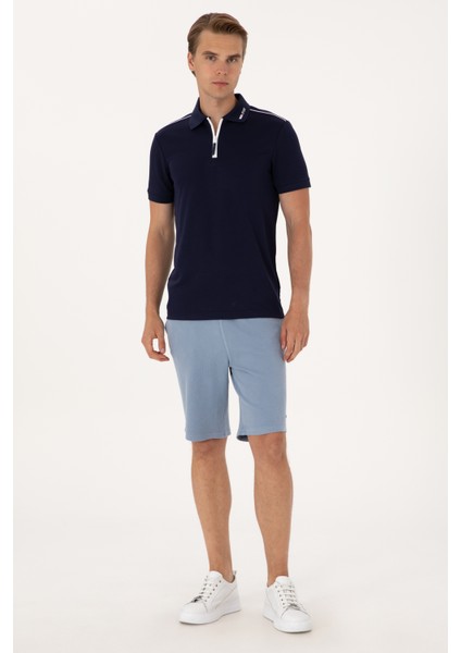 Erkek Mavi Şort (Örme) 50298082-VR036