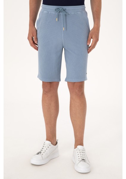 Erkek Mavi Şort (Örme) 50298082-VR036 fiyatları