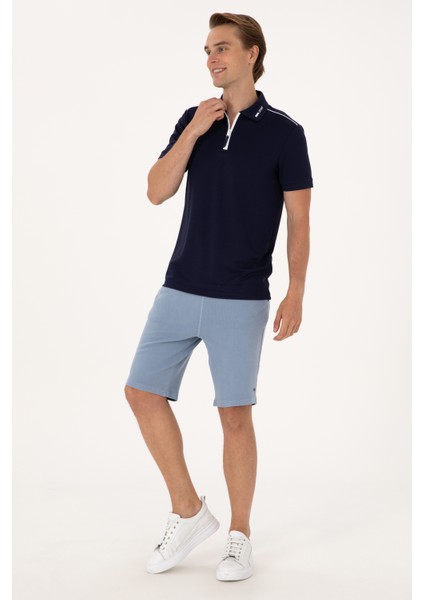 Erkek Mavi Şort (Örme) 50298082-VR036 modelleri