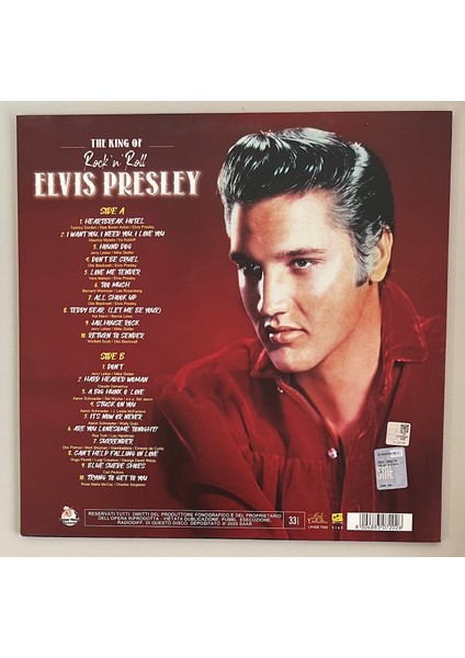 Elvis Presley The King Of Rock 'n' Roll Elvis Presley Lp Plak (2020 Italya Baskı Plak) fiyatları