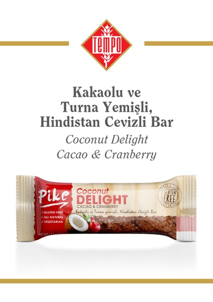 Kakaolu ve Turna Yemişli Hindistan Cevizli Bar 32 G x 12 Adet fiyatları