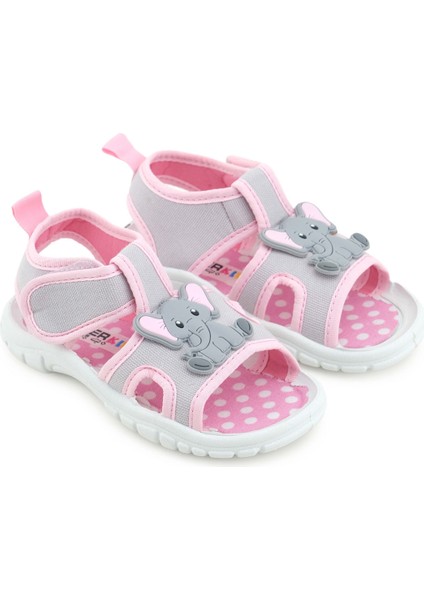 Kız Çocuk Bilekten Cırtlı Ayarlanabilir Pvc Rahat Esnek Taban Günlük Sandalet modelleri