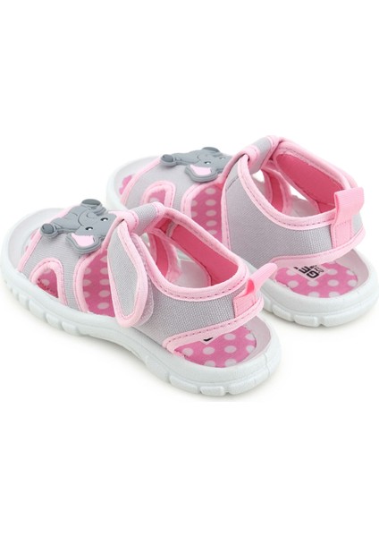 Kız Çocuk Bilekten Cırtlı Ayarlanabilir Pvc Rahat Esnek Taban Günlük Sandalet fırsatları