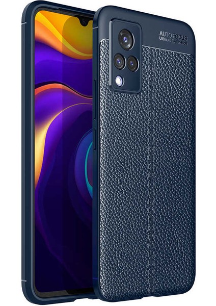 Vivo V21 Kılıf Kflg Niss Silikon Kapak-Lacivert
