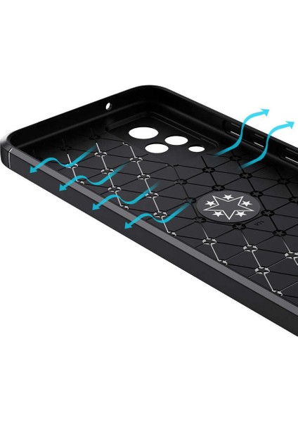Vivo V21 Kılıf Kflg Ravel Silikon Kapak-Siyah-Mavi fiyatları