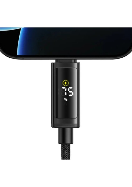 CA-8000 Type-C To Type-C 100W Çift LED Ekranlı 1.2m Kablo modelleri