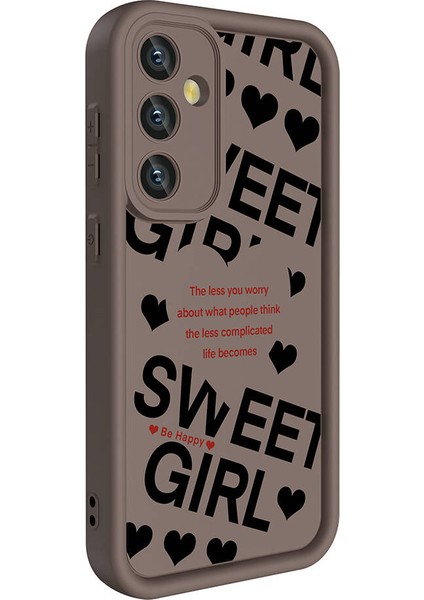 Galaxy S24 Kılıf Kamera Korumalı Baskılı Arka Yüzey Kflg Klas Kapak-Siyah