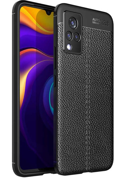 Vivo V21 Kılıf Kflg Niss Silikon Kapak-Siyah