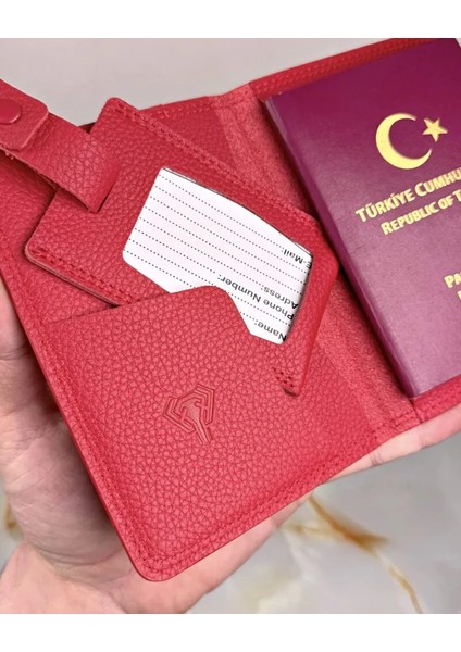 Hakiki Deri Pasaport Kılıfı ve Valiz Etiketi 2038 indirimleri